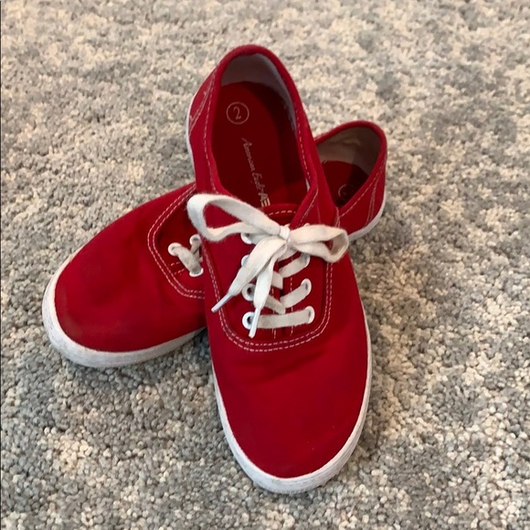 girls red sneakers